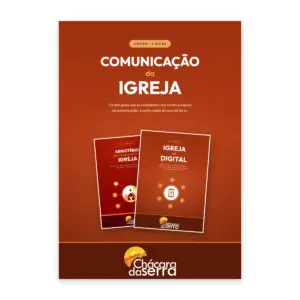 Capa do combo Comunicação da Igreja, com os dois guias da Chácara da Serra