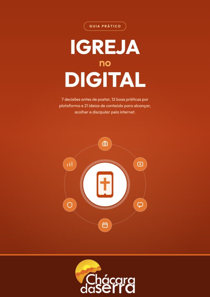 Capa do guia A Igreja no Digital, da Chácara da Serra