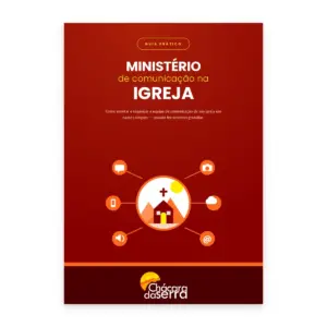 Capa do e-book Ministério de comunicação na igreja, da Chácara da Serra