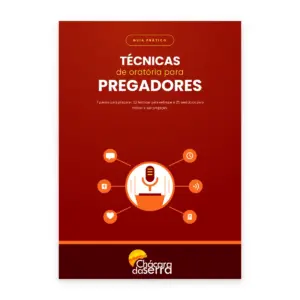 Capa do e-book Técnicas de oratória para pregadores, da Chácara da Serra